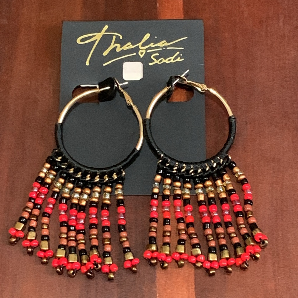 Nwt Thalia Sodi Beaded Hoop Earrings 8$